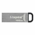 Memória USB Kingston DTKN/128GB Corrente para Chave Prateado Preto 128 GB
