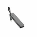 Hub USB LQ48016 Preto Cinzento Preto/cinzento