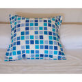 Capa de Travesseiro Alexandra House Living Azul 50 X 75 cm 55 X 55 + 5 cm Quadros
