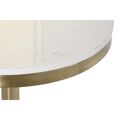 Mesa de Apoio Dkd Home Decor Preto Dourado Metal Branco Mármore (40,5 X 40,5 X 57,5 cm)