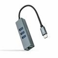 Adaptador USB para Ethernet Nanocable 10.03.0408 Cinzento