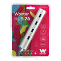 Hub USB Woxter PE26-142 Branco Prateado Alumínio (1 Unidade)