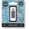 Memória USB Tech One Tech Kaotic Dark 32 GB