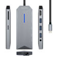 Hub USB Aisens ASUC-9P001-GR Cinzento 100 W