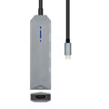 Hub USB Aisens ASUC-4P002-GR Cinzento 100 W
