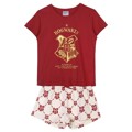 Pijama de Verão Harry Potter Mulher Vermelho Escuro XL