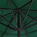 Guarda-sol de Exterior C/ Mastro Alumínio 600 cm Verde