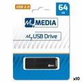 Pendrive Mymedia Preto 64 GB (10 Unidades)
