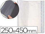 Bolsas Protetoras para Encadernação Adesivas em Polipropileno Cor Transparente Medidas 250x450mm