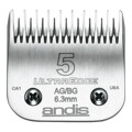 Lâminas de Barbear Andis 5 Aço Aço com Carbono (6,3 mm)