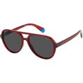 óculos de Sol Infantis Polaroid PLD-8046-S-C9A-M9 Vermelho
