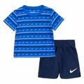 Conjunto de Desporto para Bebé Nike Swoosh Stripe Azul 18 Meses