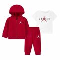 Conjunto de Desporto para Bebé Jordan Essentials Fleeze Box Branco Vermelho 24 Meses