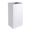 Vaso Eda Graphit Plástico Branco Quadrado (39,5 X 39,5 X 80 cm)