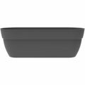 Vaso Eda 77,3 X 30,7 X 25,9 cm Antracite Cinzento Escuro Plástico Oval Moderno
