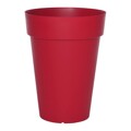 Vaso Riviera 415356 Redondo Vermelho Plástico