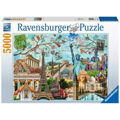 Puzzle Ravensburger 17118 Big Cities Collage 5000 Peças