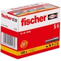 Tacos Fischer S6 50106 Expansão 100 Peças 6 X 40 mm