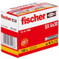 Tacos Fischer Sx 70006 Nylon 6 X 30 mm (100 Unidades)