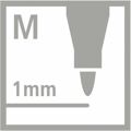 Conjunto de Canetas de Feltro Stabilo Pen 68 Estojo 1 mm (20 Peças)