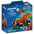 Playset Playmobil City Action Rescue Quad 18 Peças