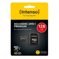 Cartão de Memória Micro Sd com Adaptador Intenso 34234 Uhs-i Xc Premium Preto 128 GB