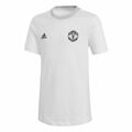T-shirt de Futebol para Crianças Adidas Manchester United Branco 9-10 Anos