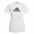 Camisola de Manga Curta Mulher Adidas Primeblue D2M Logo Sport Branco L