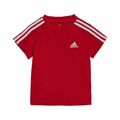 Conjunto de Desporto para Bebé Adidas Three Stripes Vermelho 9-12 Meses