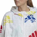 Casaco de Desporto para Mulher Adidas Essentials Multi-colored Logo Branco M