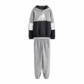 Conjunto Desportivo para Crianças Adidas Colourblock Fleece Cinzento 5-6 Anos