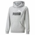 Camisola Infantil Puma Ess+ 2 Col Big Logo Cinzento Claro 7-8 Anos