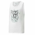 T-shirt de Basquetebol Puma Tank B Branco 13-14 Anos