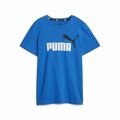 Camisola de Manga Curta Infantil Puma Ess+ 2 Col Logo Azul 7-8 Anos