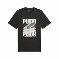 Camisola de Manga Curta Homem Puma Graphiccs Sneaker Preto 2XL