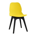 Cadeiras para Sala de Jantar Aries-nam, Polipropileno Preto e Amarelo