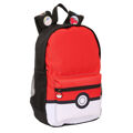 Mochila Escolar Pokémon Preto Vermelho 28 X 40 X 12 cm