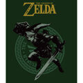 Camisola de Manga Curta The Legend Of Zelda Link Pose Verde Unissexo XXL