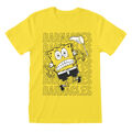 Camisola de Manga Curta Unissexo Spongebob Barnacles Amarelo S