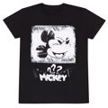 Camisola de Manga Curta Unissexo Mickey Mouse Poster Style Preto L