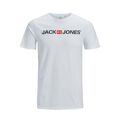 Camisola de Manga Curta Homem Jjecorp Logo Tee Ss O-neck Noss Jack & Jones 12137126 Branco XL