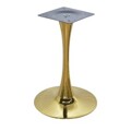 Base de mesa TULIP, acabamento dourado, 50*70 cms