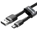 Cabo USB para Micro USB Baseus CAMKLF-BG1 Branco Preto 1 M