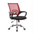 Cadeiras de Escritório Fiss-new, Preto, Rede Vermelho e Tecido Preto