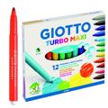 Conjunto de Canetas de Feltro Giotto Turbo Maxi Multicolor (60 Unidades)
