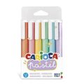 Conjunto de Marcadores Carioca Multicolor 6 Peças Pastel (4 Unidades)