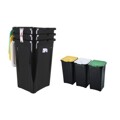 Caixote de Lixo para Reciclagem Tontarelli 44 L Preto (38,5 X 34,5 X 54,5 cm) (3 Uds)