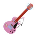 Guitarra Infantil Hello Kitty Microfone Cor de Rosa Eletrónica