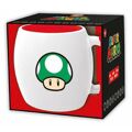 Chávena com Caixa Super Mario 1-UP Cerâmica 360 Ml Preto