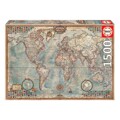 Puzzle Educa The World, Political Map 16005 1500 Peças